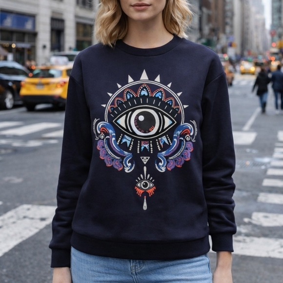 MASFER.SU Tops - Third Eye Graphic Sweatshirt
